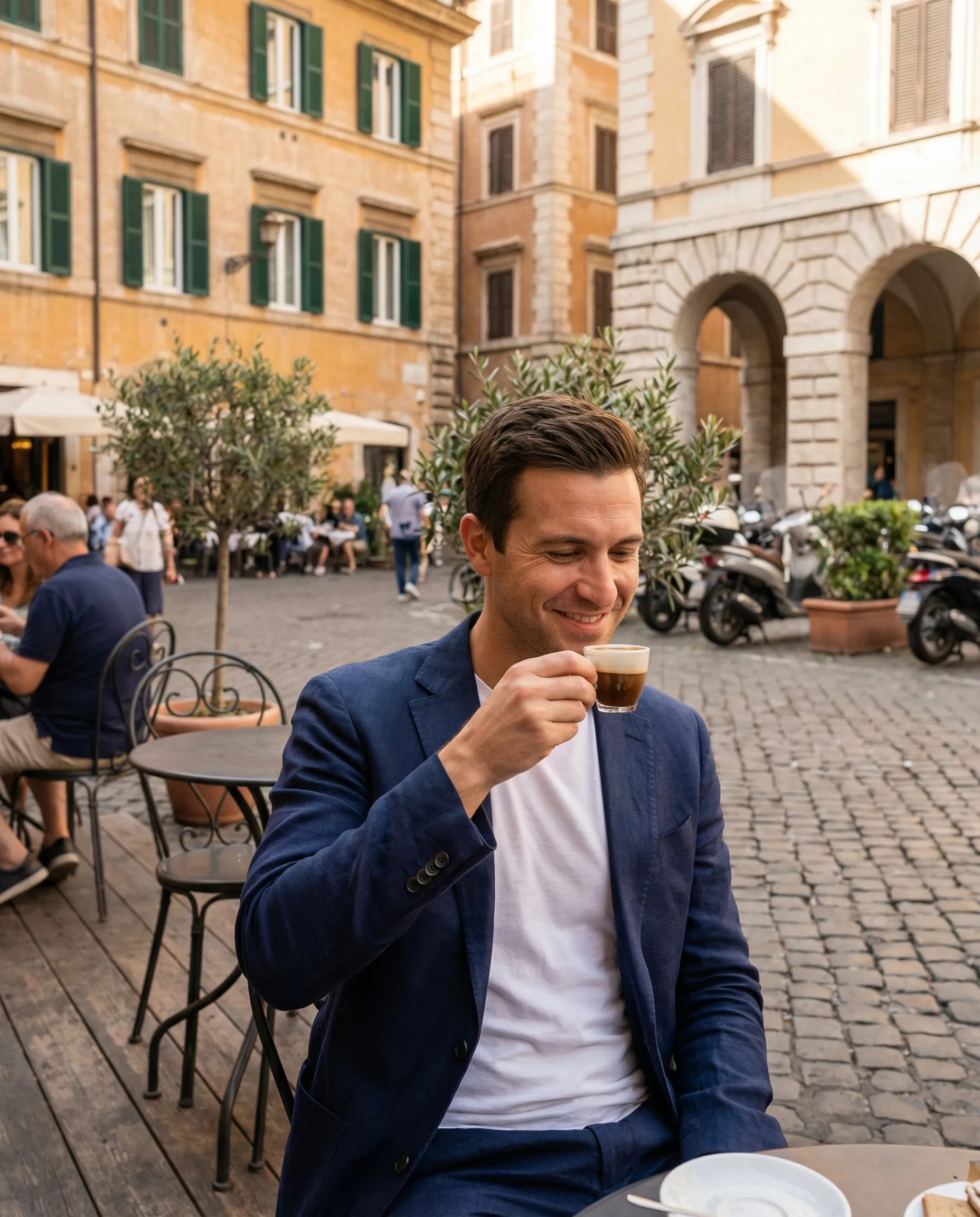 AI-generated Travel dating photo