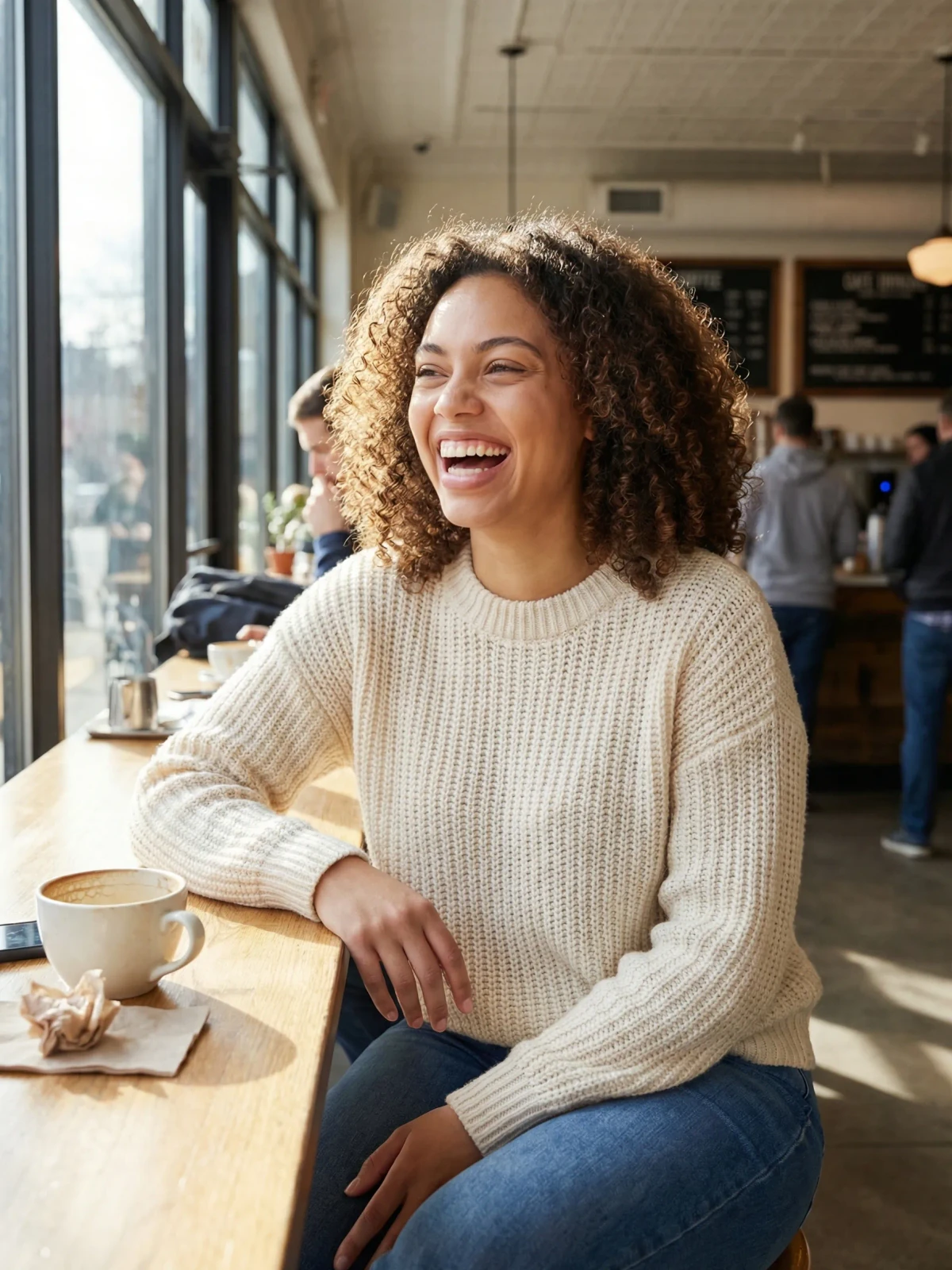 Full-body dating photo example in a natural setting with clear posture and date-ready outfit