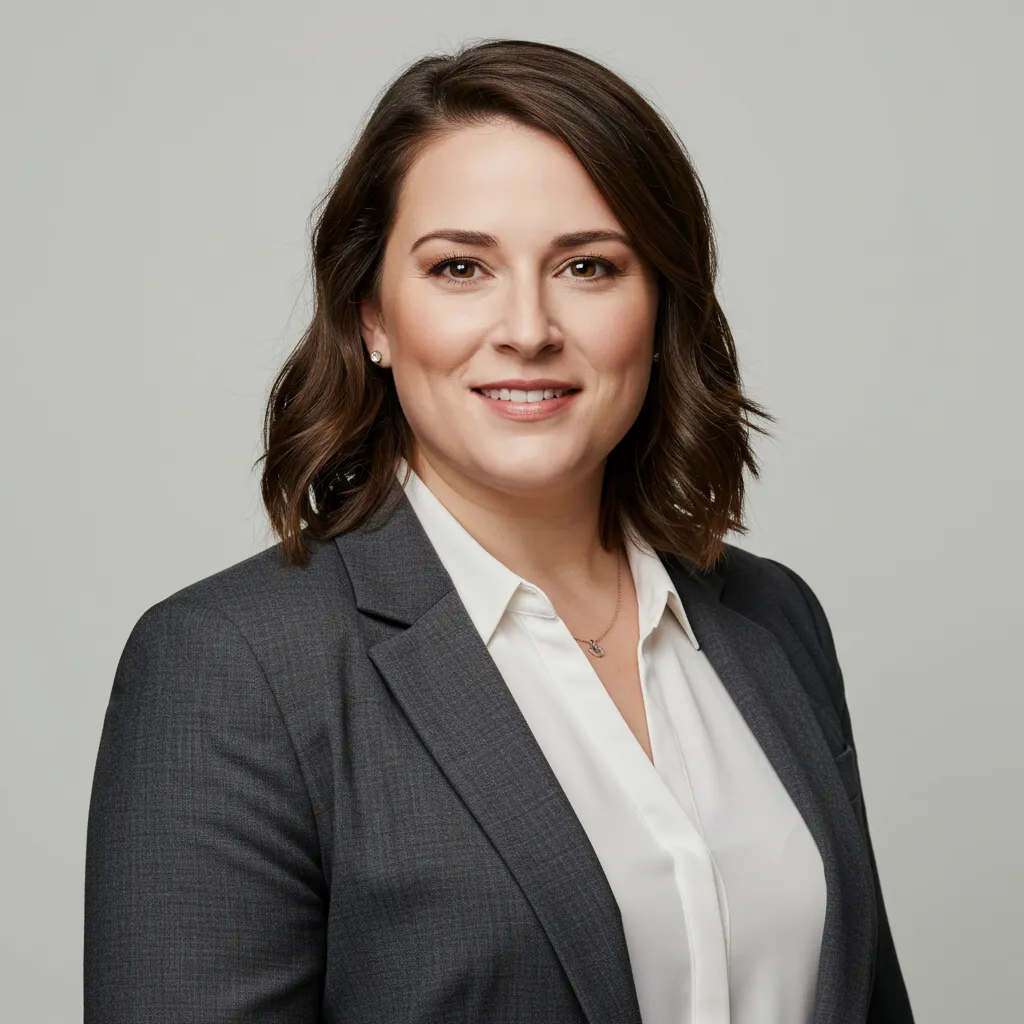 Professional AI-generated headshot comparing LensCherry and Gemini approaches